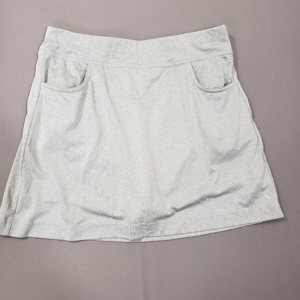 Callaway Women's 15.5" Heather Gray Golf Skort/Lined Skirt, size Medium pockets